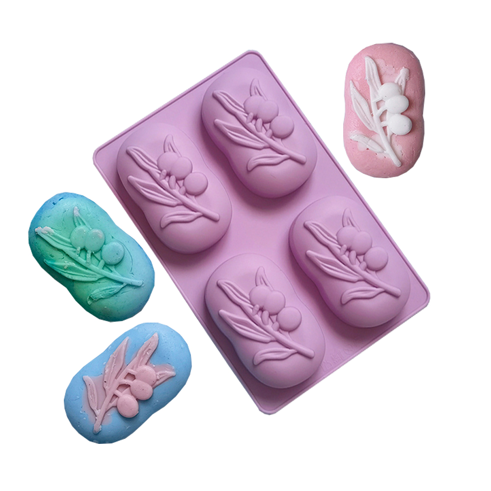 Candle Making Kits - Moule à savon ovale en Silicone,