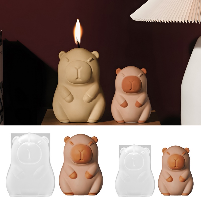 Candle Making Tutorial - Capybara Pudding cuisson moule en Silicone