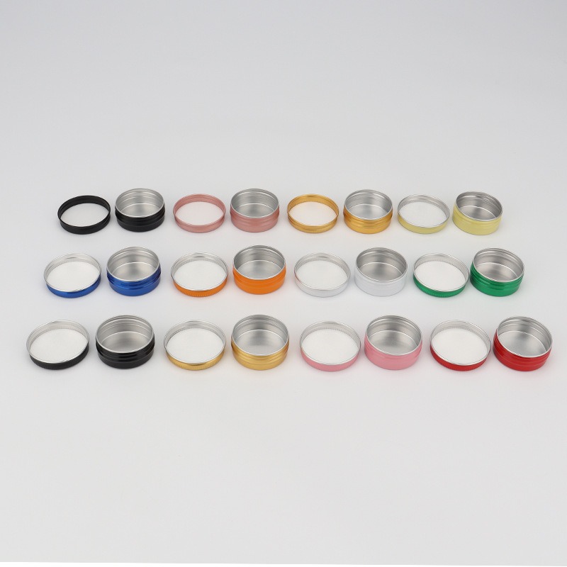 Tin Container Lid - Boîtes en aluminium cosmétiques de 5