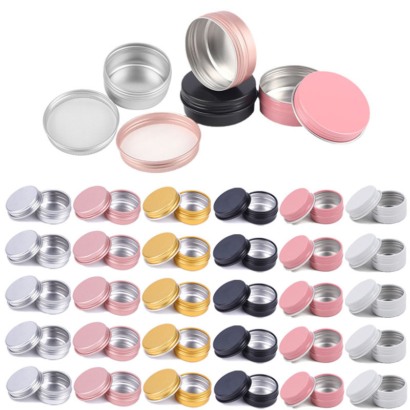 Tin Container Lid - Boîtes rondes en métal, 10 pièces,