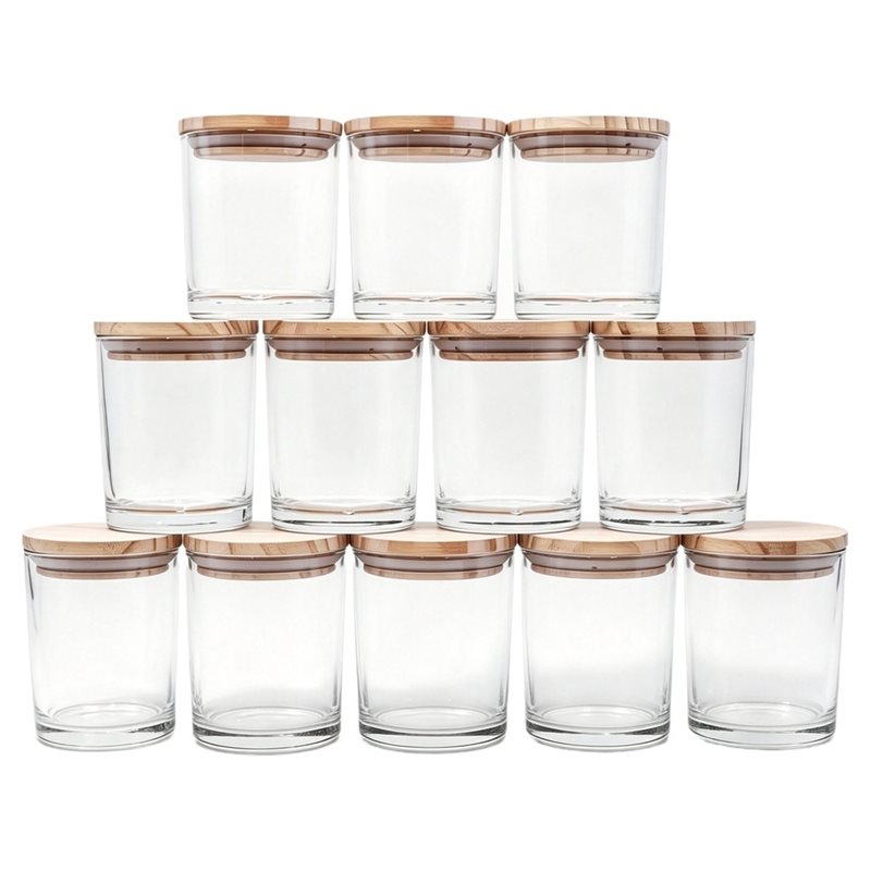 Candle Making Jars With Lids - ABRU – Lot de 12 pots