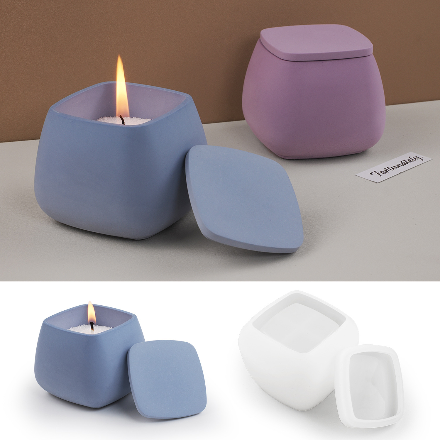 Moule en silicone DIY pour rés - Candle Making Jars With Lids avis et prix