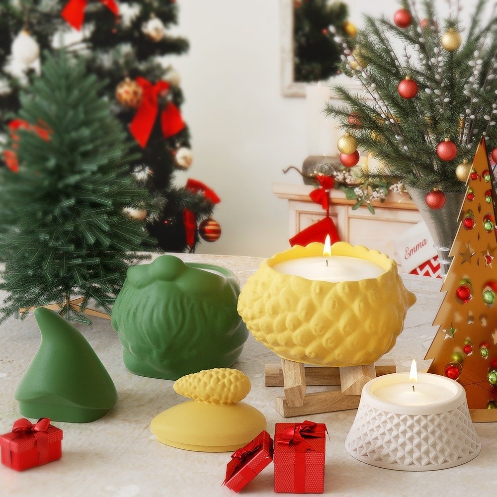 Moule en silicone pour pot de  - Candle Making Jars With Lids avis et prix