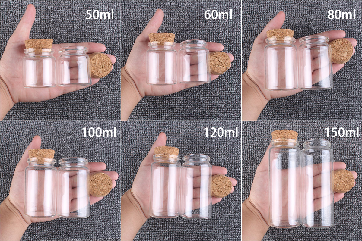 Bouteilles en verre avec liège - Candle Making Jars With Lids avis et prix