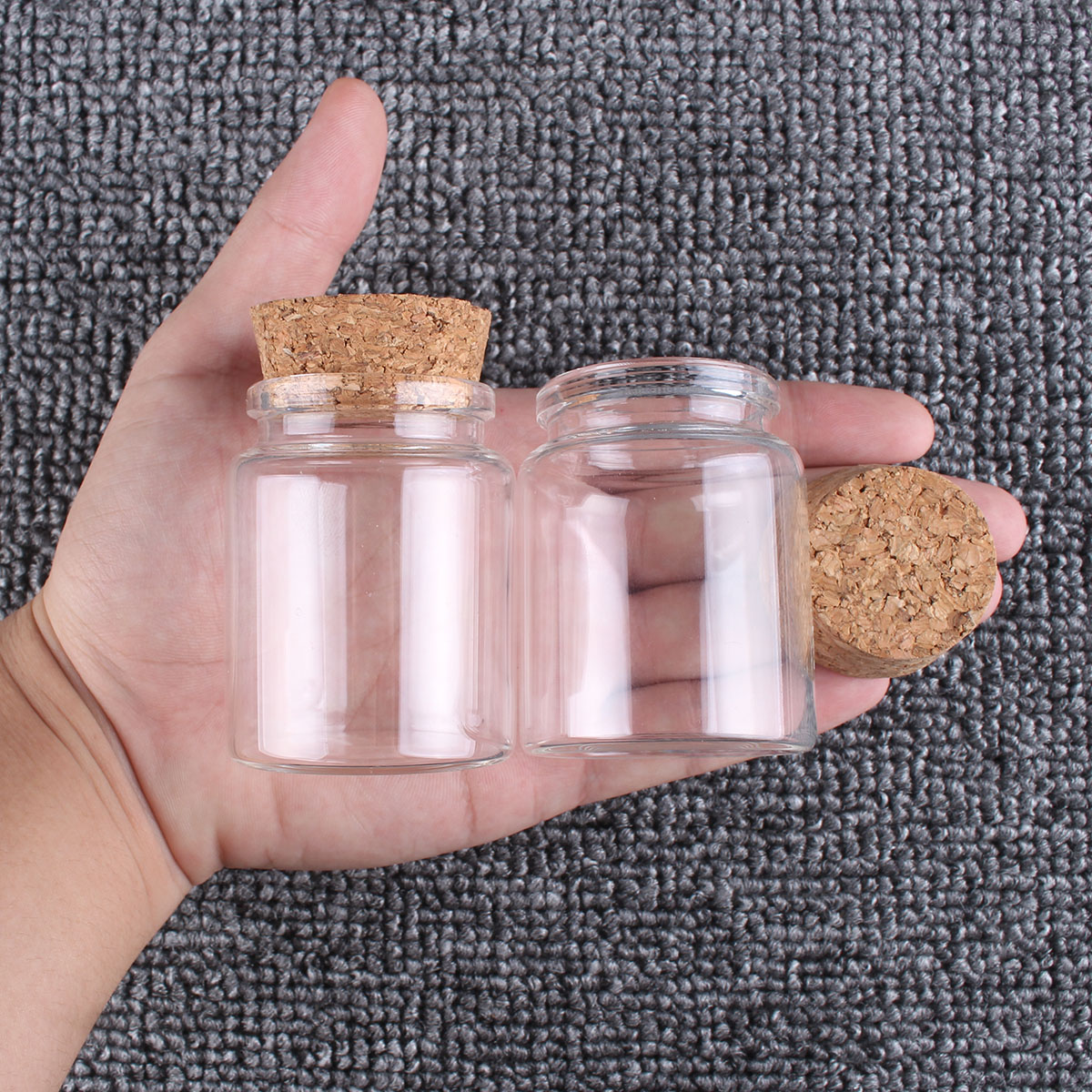 Bouteilles en verre avec liège - Candle Making Jars With Lids avis et prix