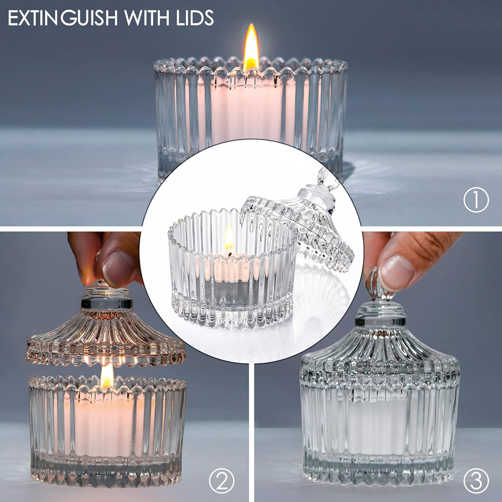 Porte-bougies votives avec cou - Candle Making Jars With Lids avis et prix