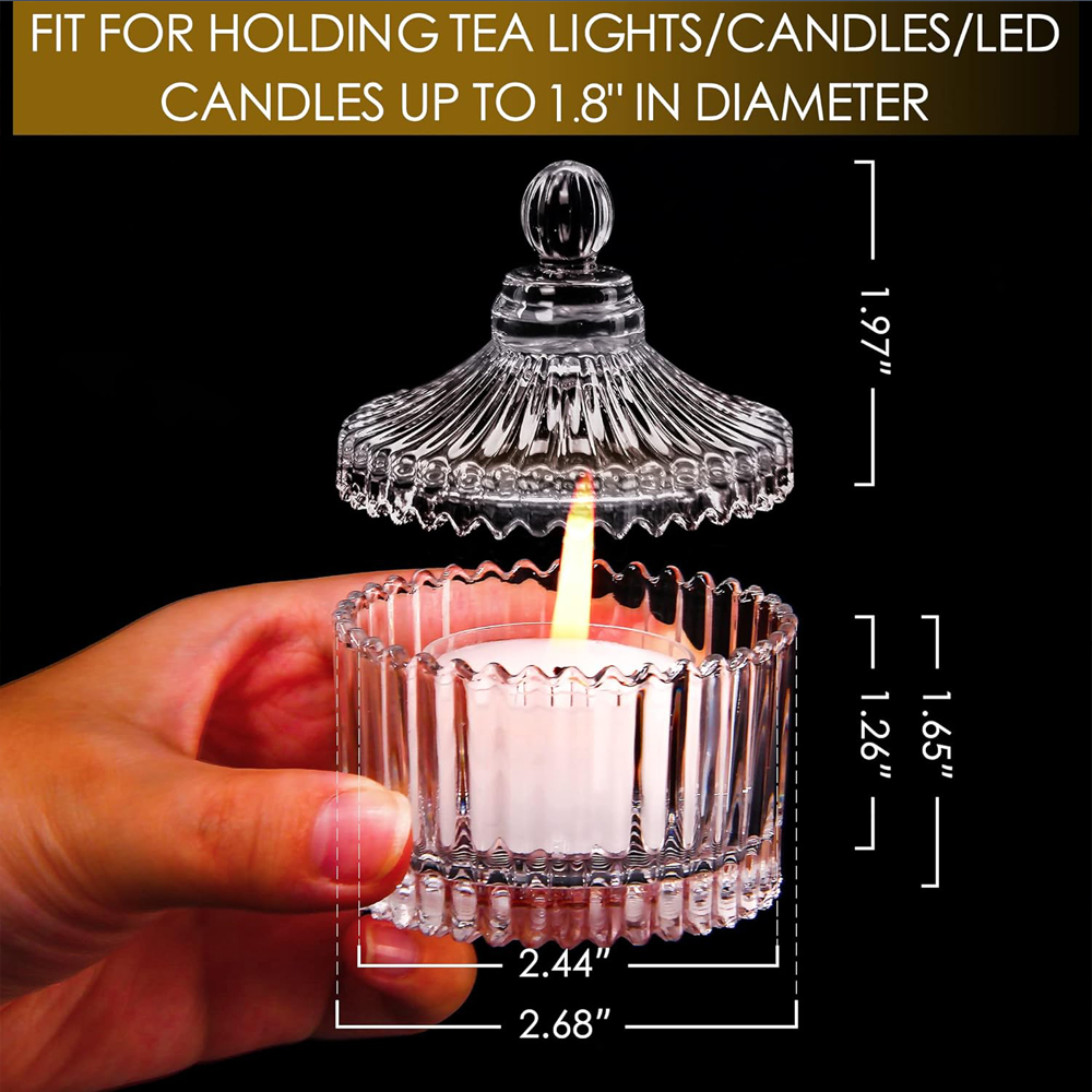 Porte-bougies votives avec cou - Candle Making Jars With Lids avis et prix