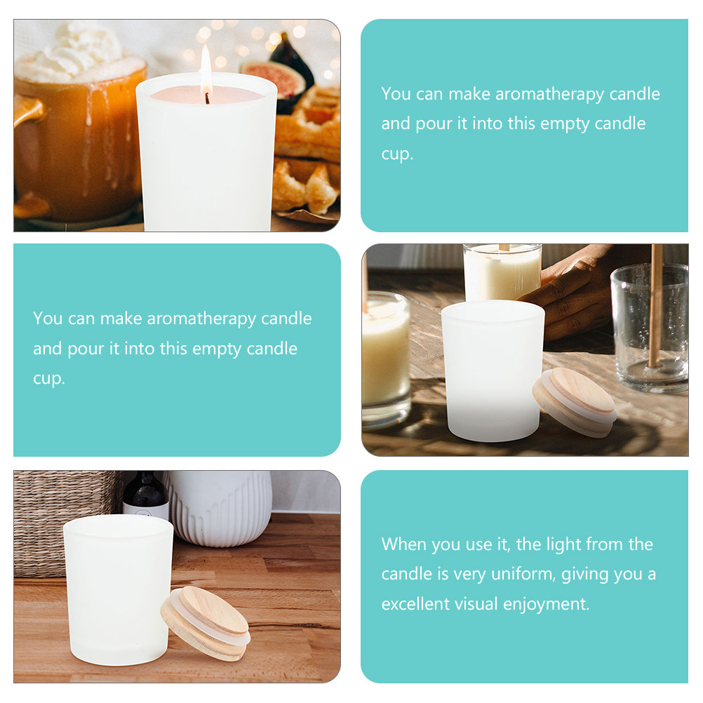 Bocaux en verre vides avec cou - Candle Making Jars With Lids avis et prix