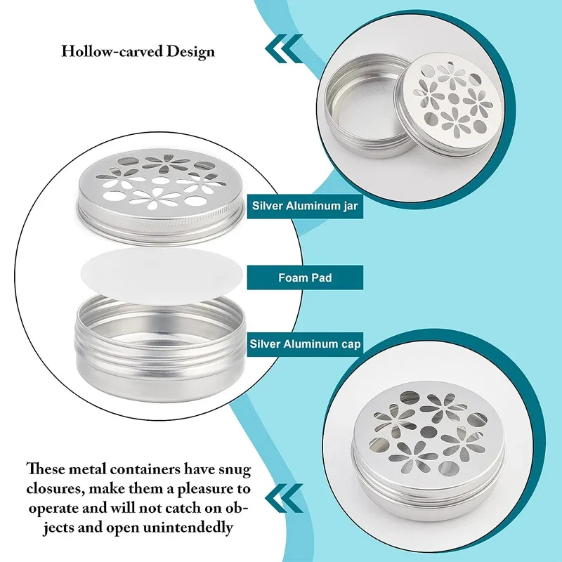 10 pots ronds en aluminium vid - Tin Container Lid avis et prix
