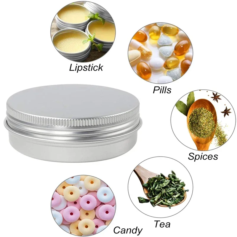 10 pots ronds en aluminium vid - Tin Container Lid avis et prix